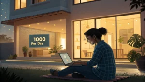 2025 में घर बैठे ₹1000/दिन कमाने के 5 तरीके (बिना इन्वेस्टमेंट)